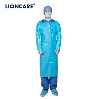 Gown ta 'iżolament CPE tal-Polyethylene Klorinat LIONCARE®
